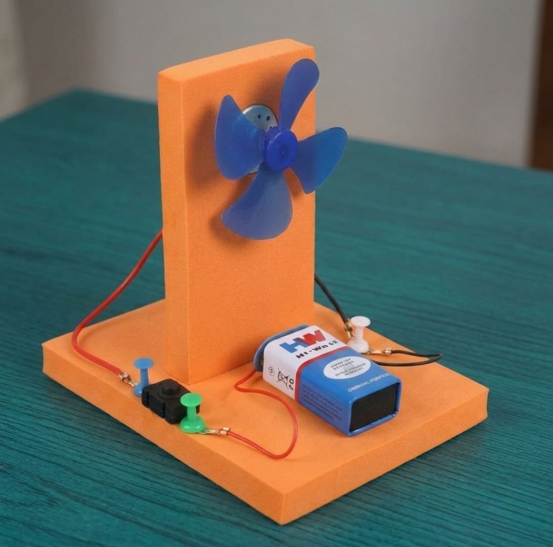 erhindia DIY Windmill Working Model Kit for STEM Science School Exhibition Use-picture-4