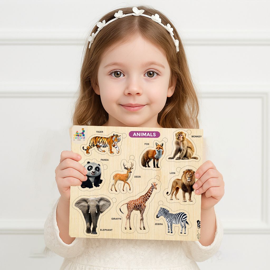 himanshu tex Learning & Educational wooden Animal best puzzle for kids-picture-35