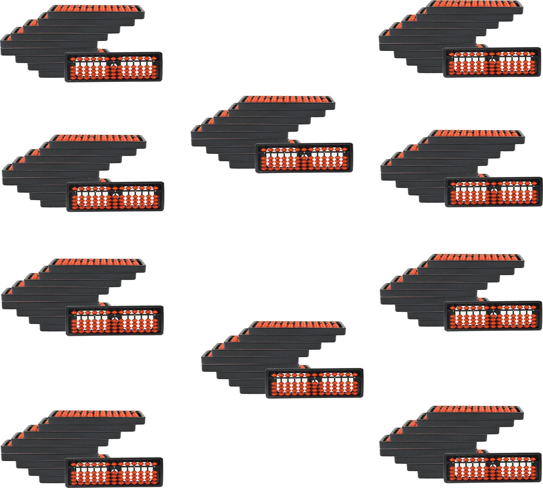 13 Rod Brown Abacus-Pack of 100