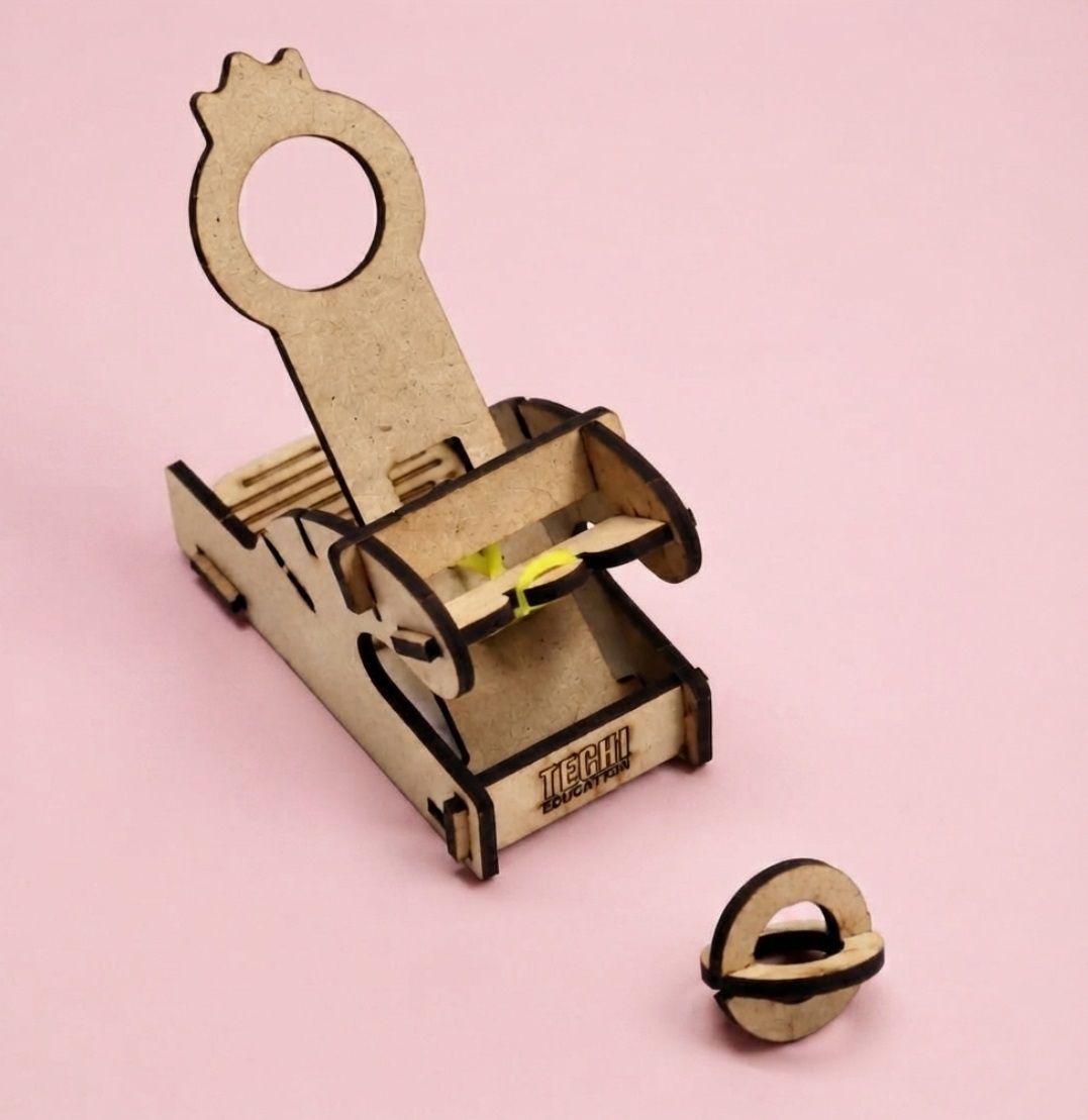 erhindia Mini Wooden Catapult Launcher DIY Science Project Working Model STEM Kit-picture-35