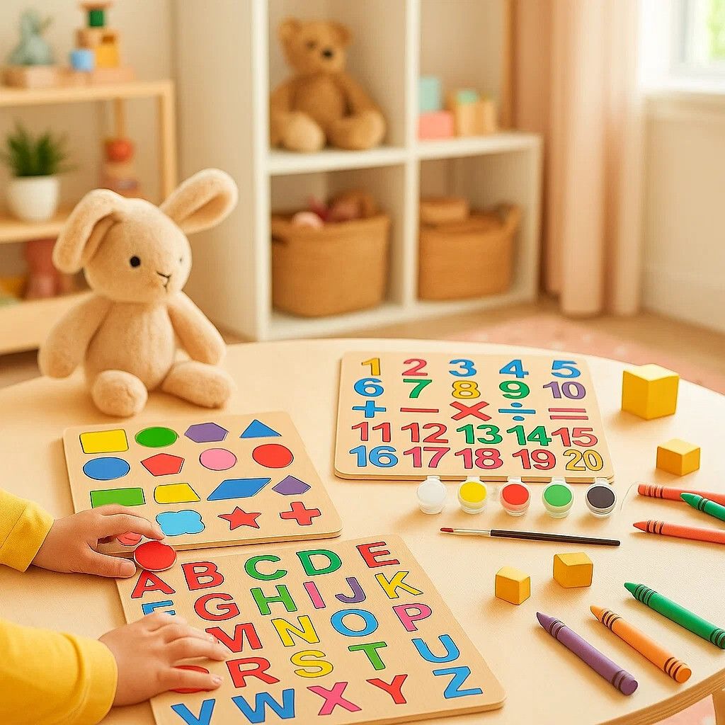 3 PCS PUZZLE SET WITH COLOR PAINT PUZZLE Educational Board Games-image-3