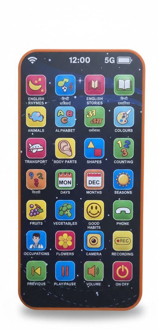 fun express Educational Phone Toy Kids Rechargeable 24 Modes Mobile Toy for Gift Birthday-picture-23