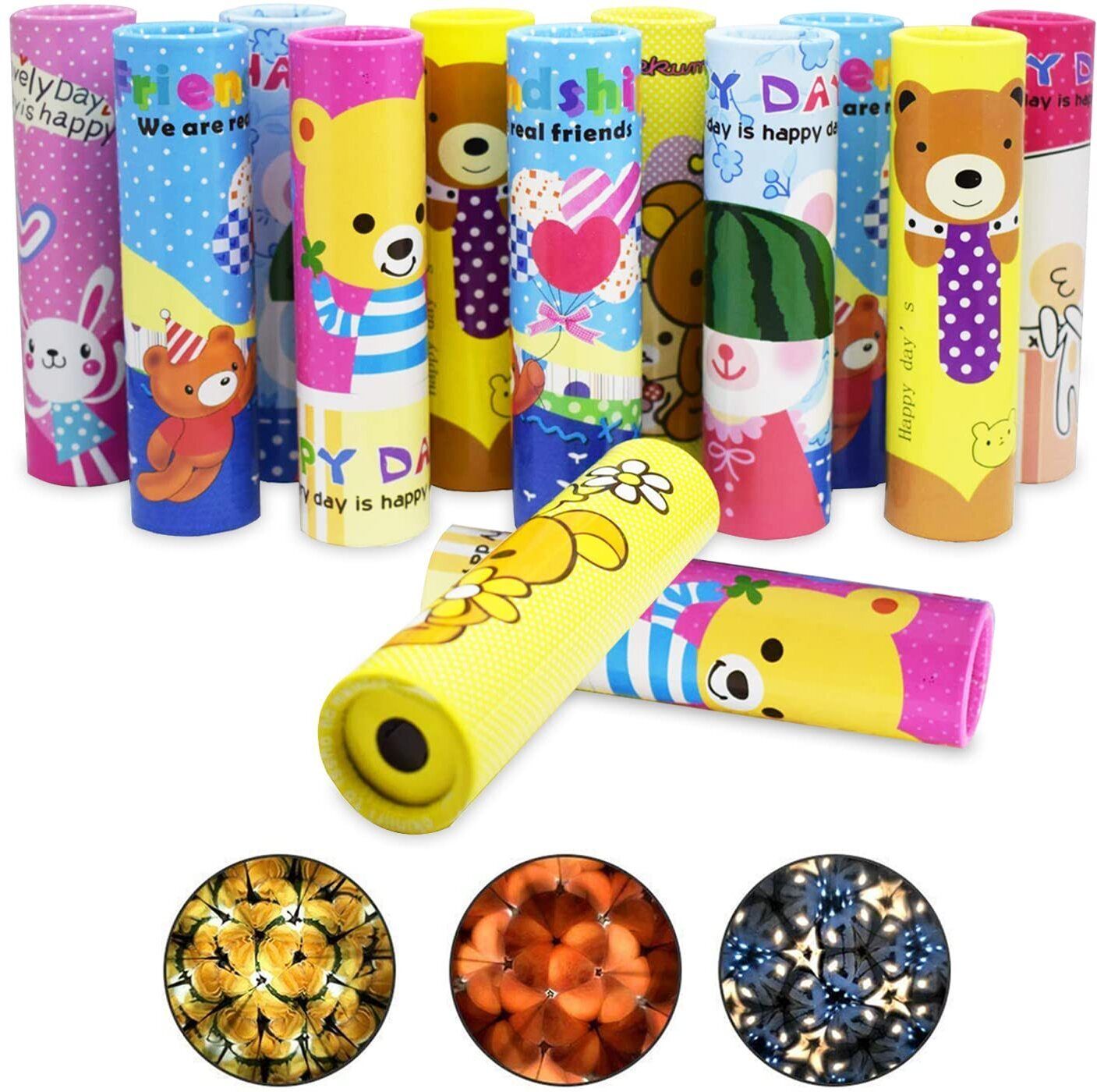 Kaleidoscope Magical Educational Science Toy, 12 Pieces, For Kids