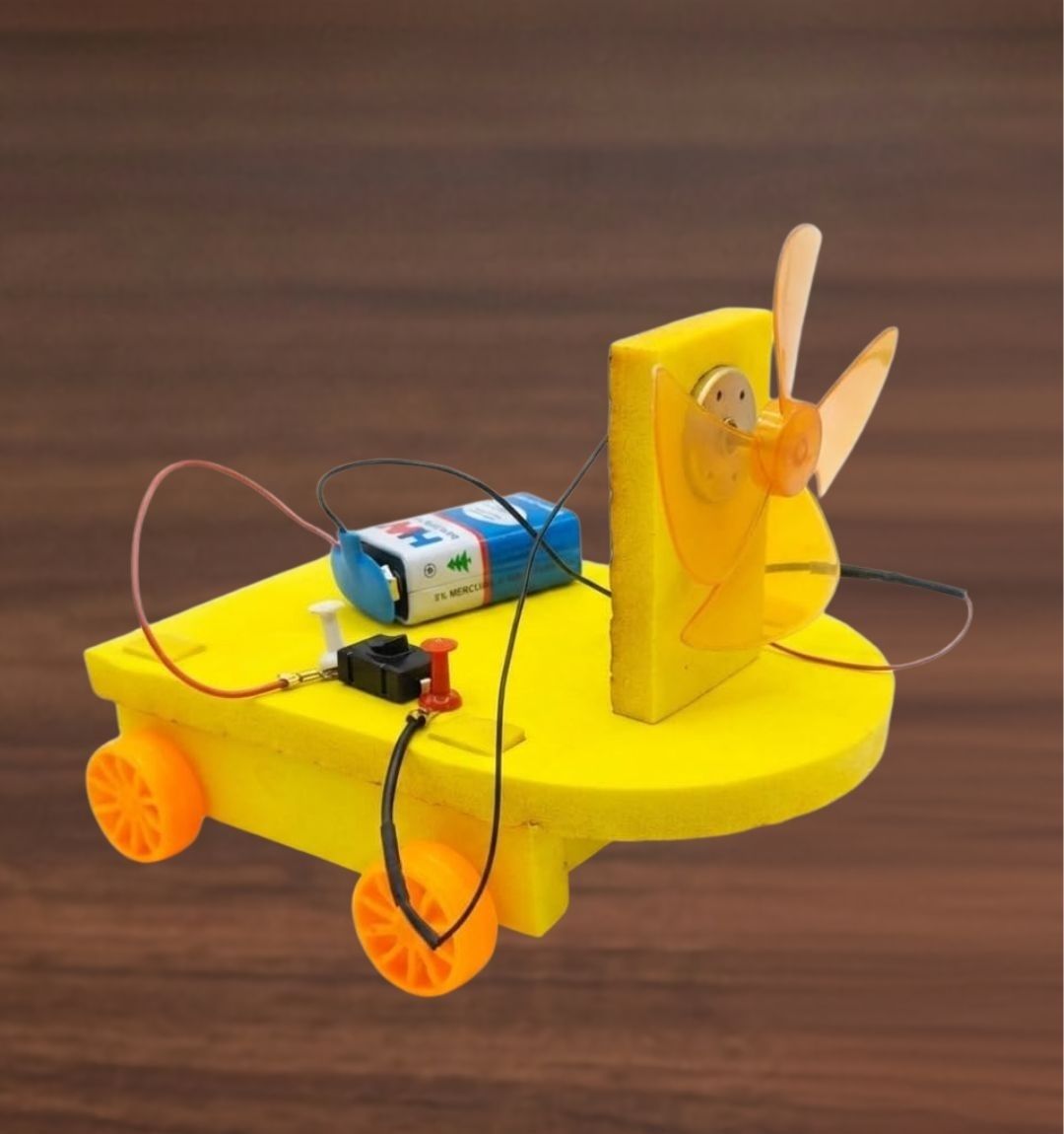 erhindia DIY Wind Power Toy Car Working Model Science Experiment Kit for Students-picture-41