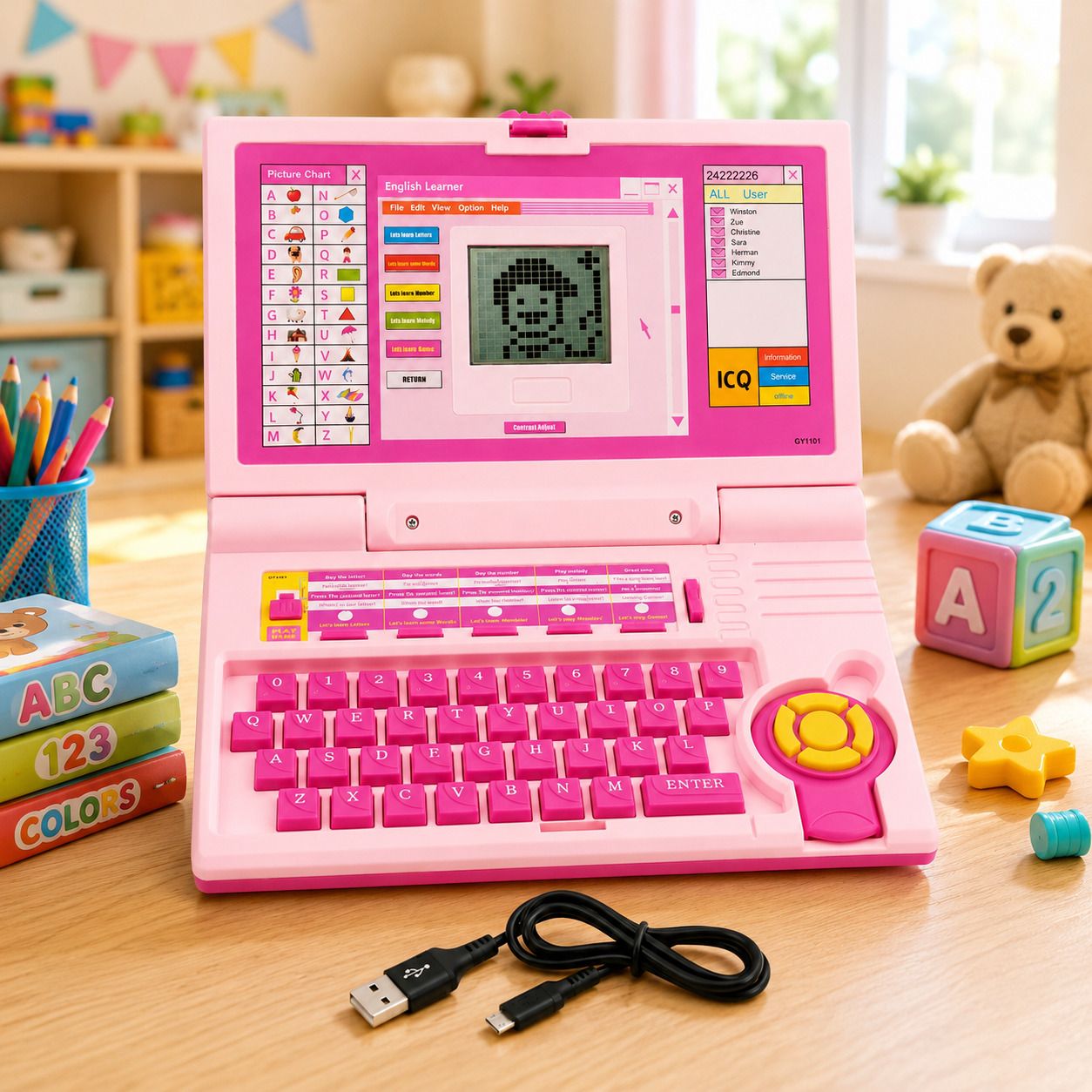 world of tiny Kids Learning Laptop Toy | Educational Computer with ABC, Numbers and Music-picture-6
