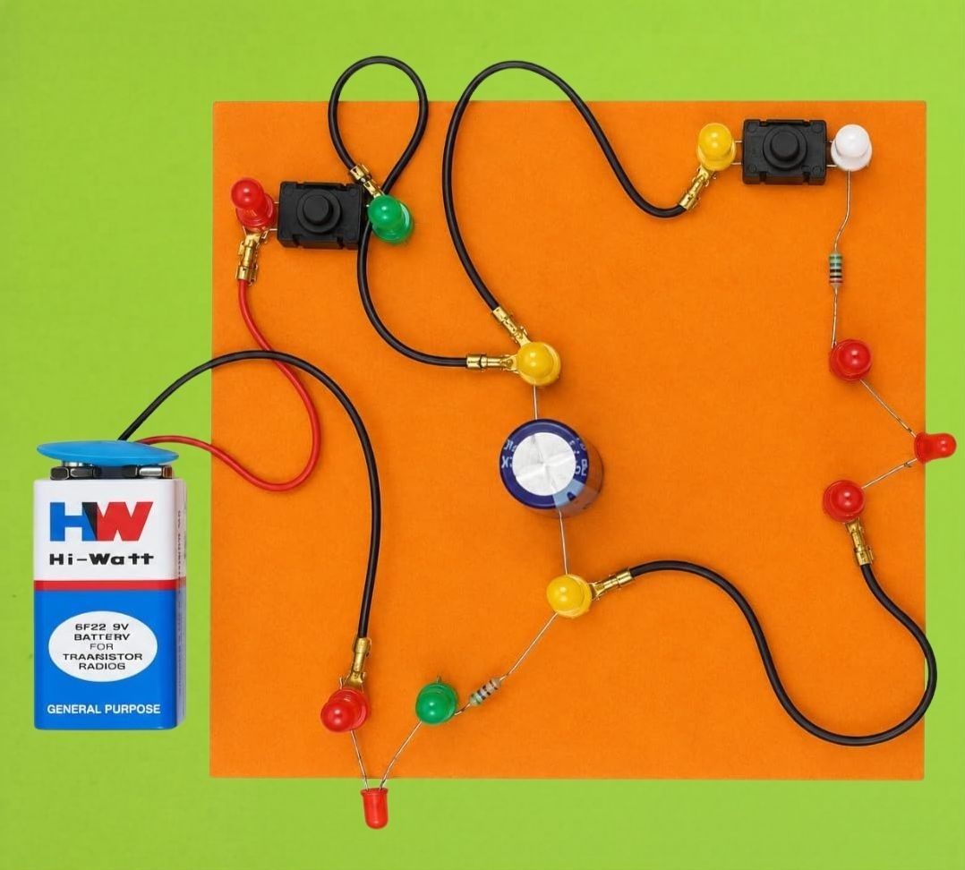 erhindia DIY Charging Discharging Capacitor Experiment Working Model Science STEM Kit-picture-14