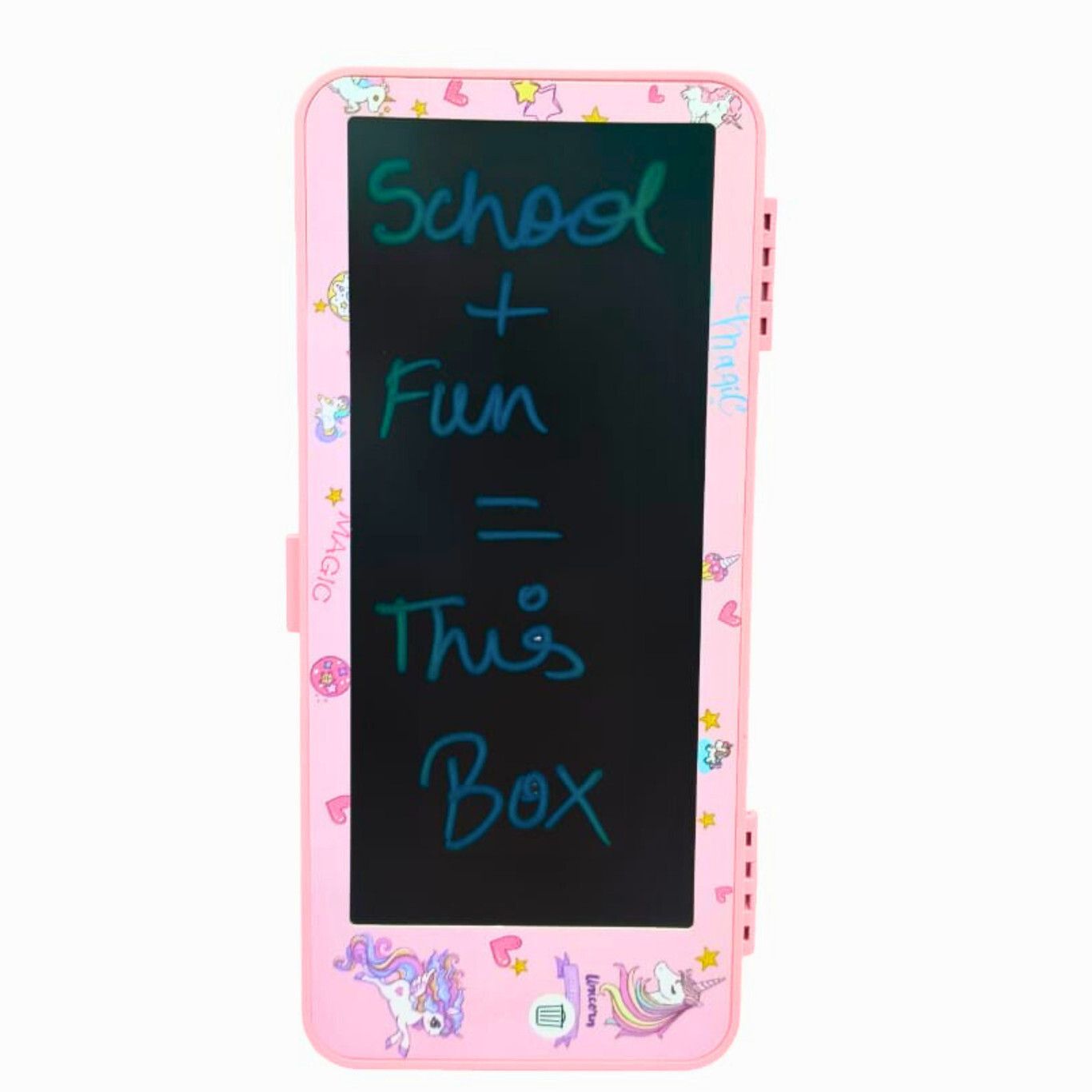 eclet Pink LCD Writing Tablet with Pencil Case – 1 Pc Kids Gift Item-picture-23