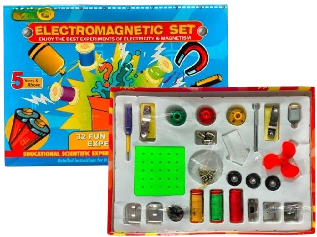 sarasi KIDS Electromagnetic Set, 32+ Fun & Exciting Experiments [Pack Of 1]-picture-30
