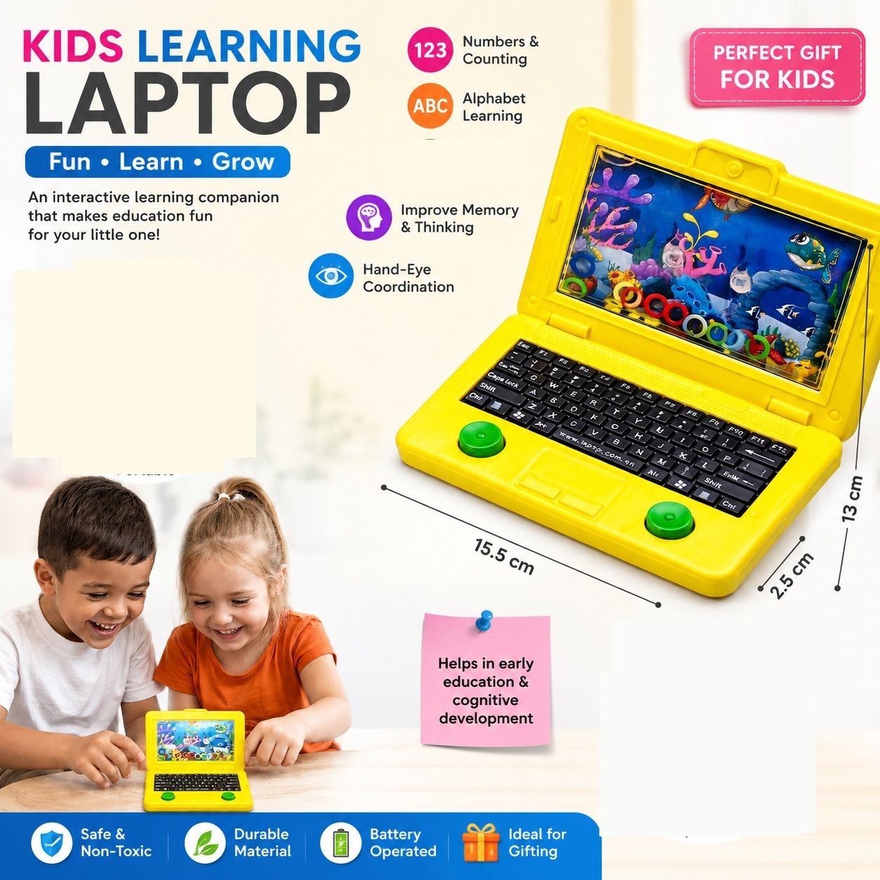 sorelletta Water ring toss laptop game for kids - laptop video game , screen free (1 pc)-picture-38