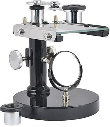 rlk enterprises Dissecting Microscope Comp. with Brass Fitting Round Base & 2 Eye-Piece 10X/20X image 1