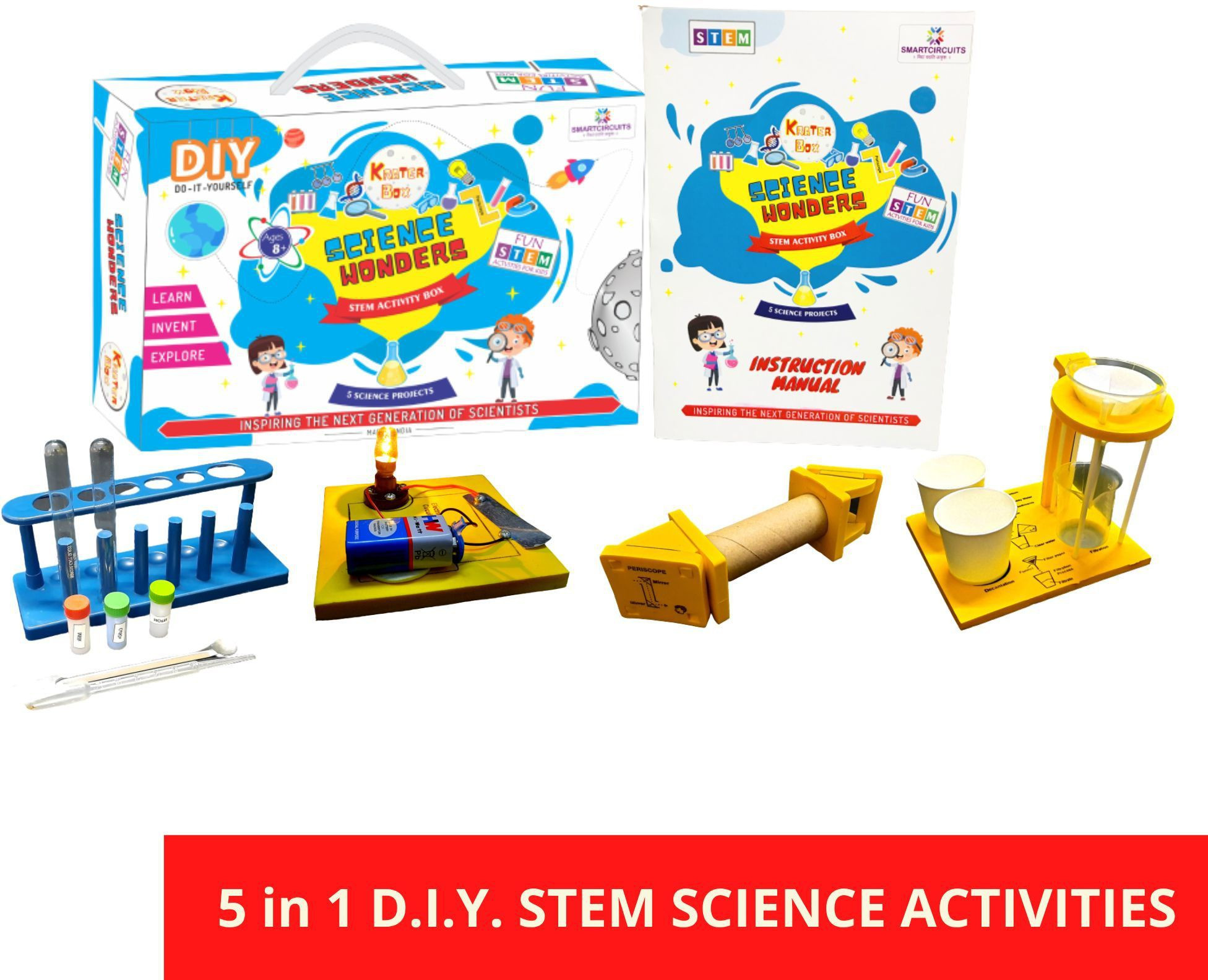 smartcircuits Science Kit Class 6th|DIY Science Kit 5 Activities | Mapped with Curriculum image 1