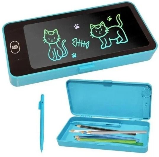 mk online mart 2-in-1 LCD Writing Tablet with Pencil Case Rainbow Digital Drawing & Writing Pad-picture-26