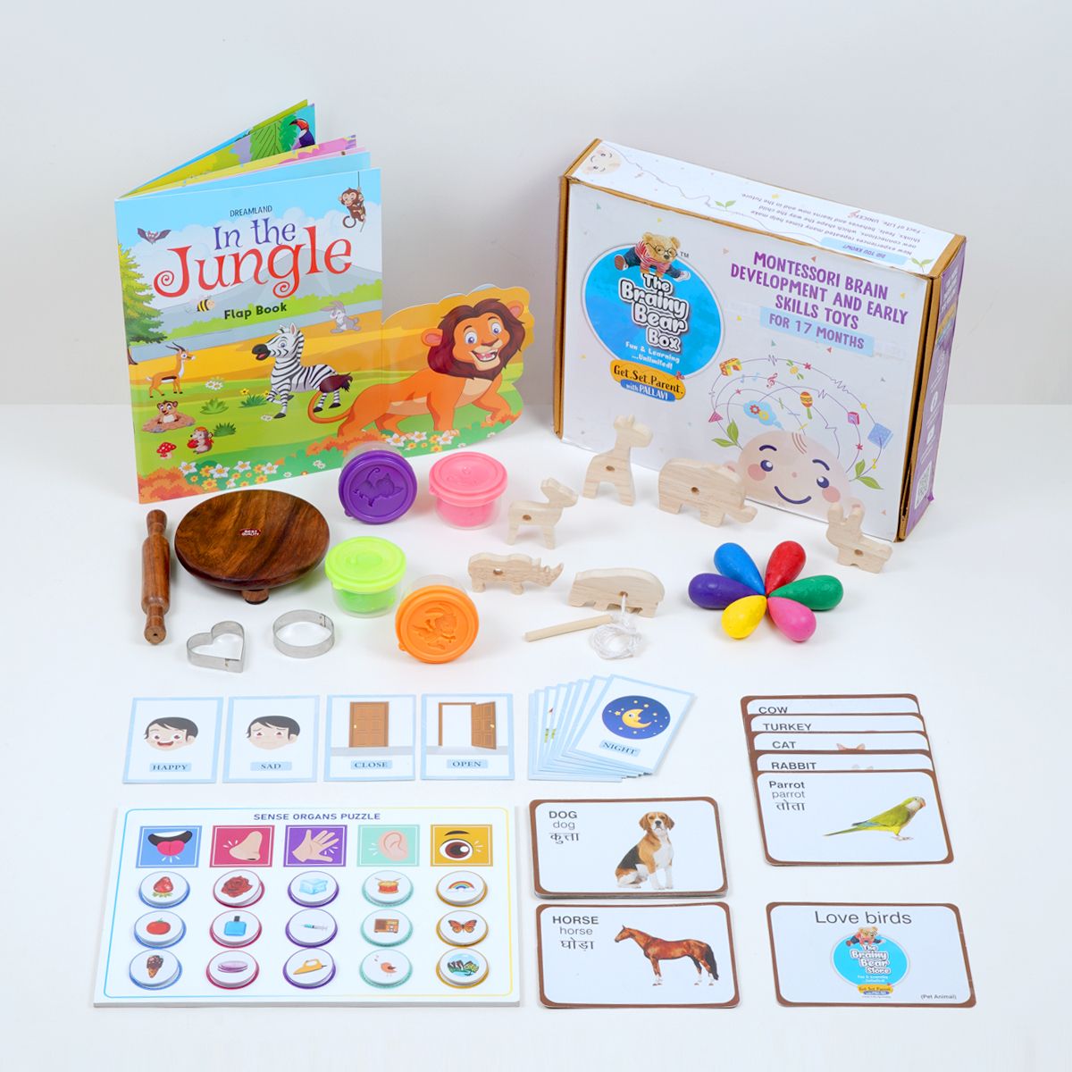 brainy bear Montessori Educational Toys– Brain & Skill Develop Activity for Kids 17 Months-picture-21