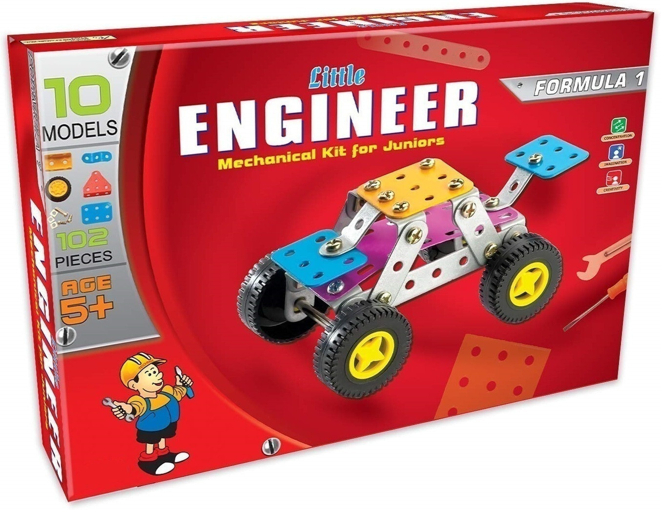 istosy Formula 1 Little Engineer Mechanical Kit Kids Blocks Building Construction Toys image 1