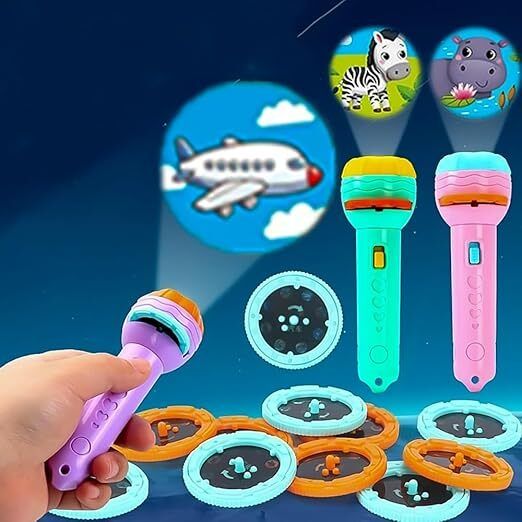 3 Slides 24 Pattern Projector Flashlight Mini Torch, Kids Projection Torch Toys-image-15