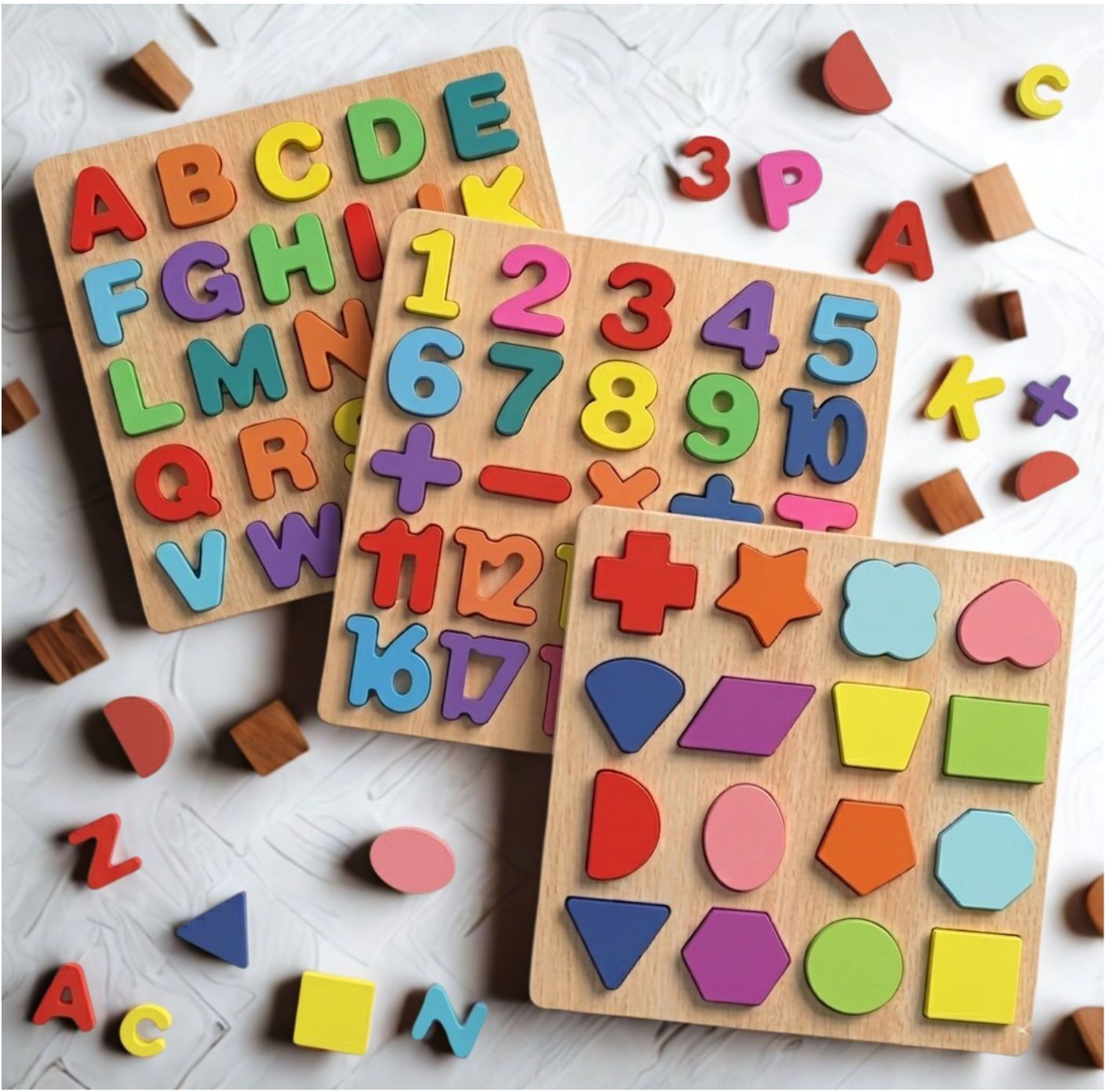 beauty bright Montessori Educational Wooden Puzzle Board for Toddlers and Preschool B1T689-picture-24