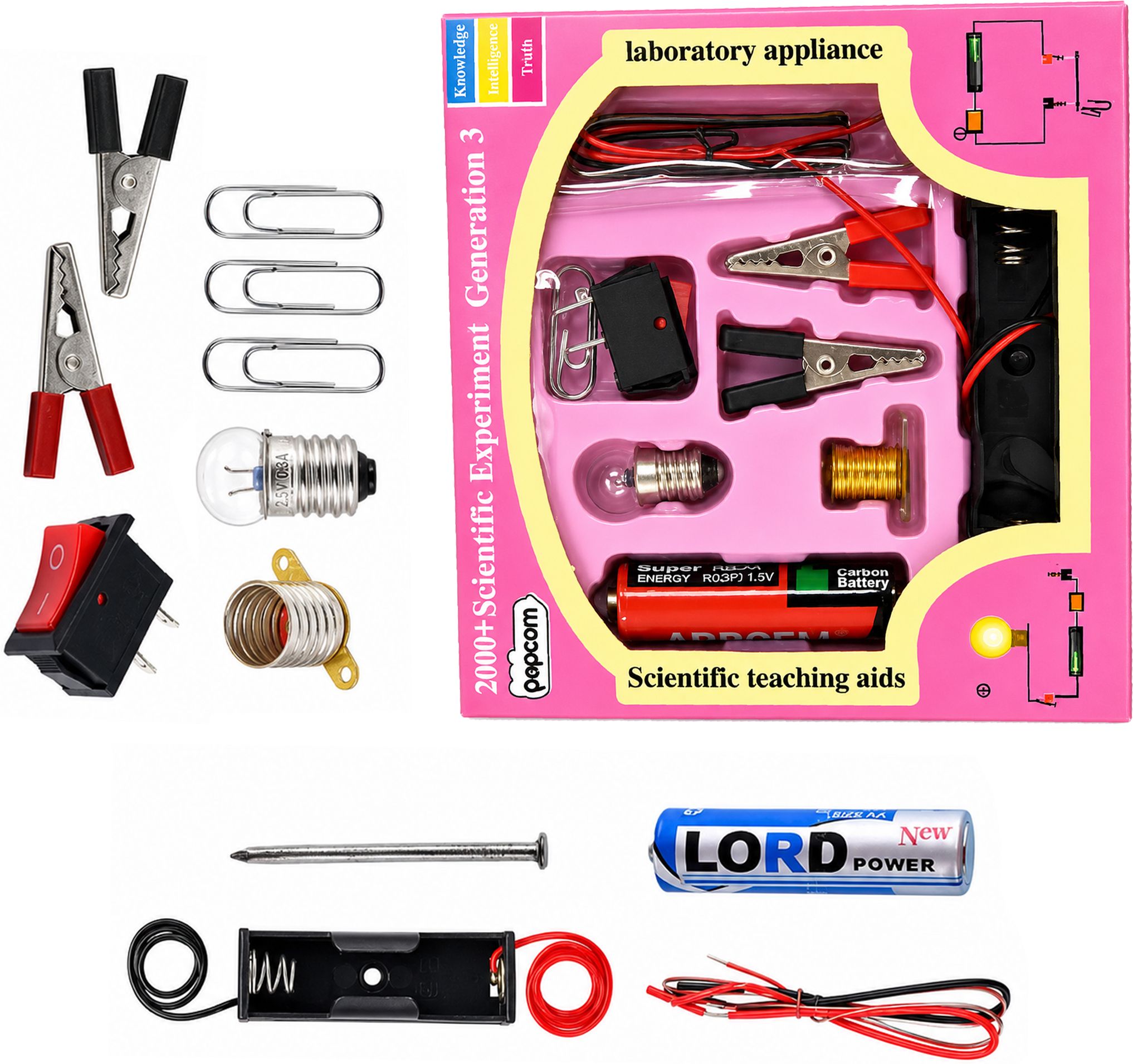 digital craft Educational Electronics Kit for Kids 10+, STEM Circuit Experiment Set X-picture-17