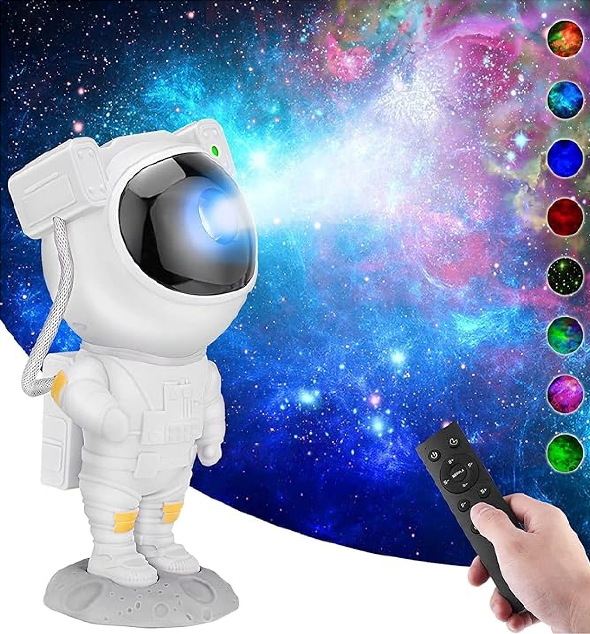 kidsaholic Galaxy Projector with Remote Control Kids Nebula Night Light-picture-10