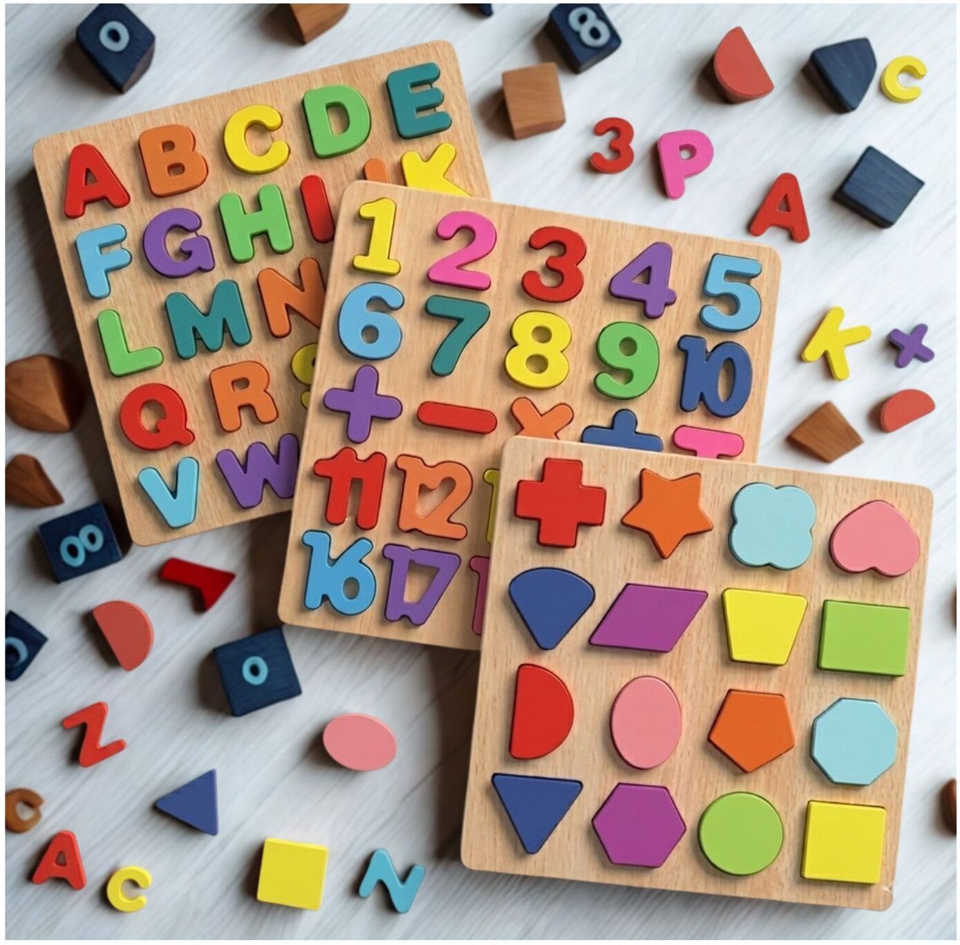 beauty bright Montessori Educational Wooden Puzzle Board for Toddlers and Preschool B1T695-picture-42