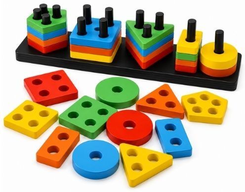 Shape Stacking Learning Board Toy Encourages Creativity-image-24