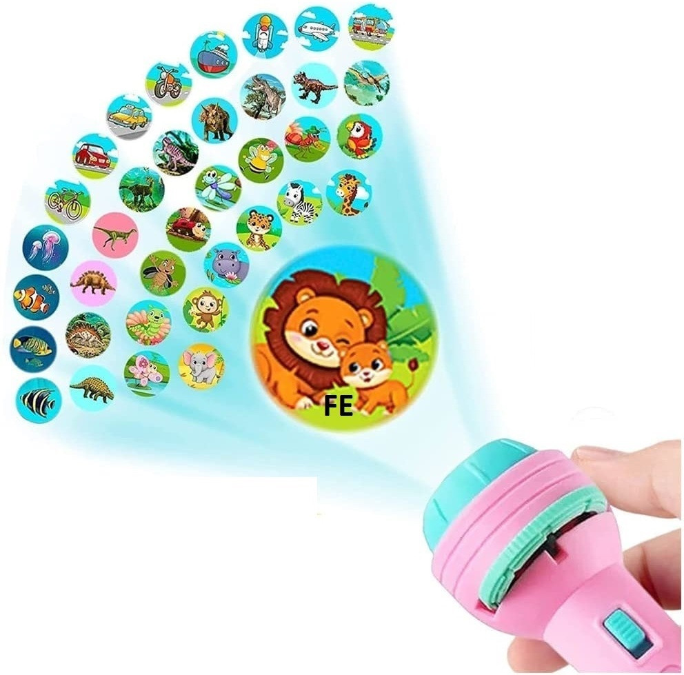 khanji toyz Mini 3 Slids 24 Patterns (ABCD All Alphabet Slids) Projector light Torch KST002 image 1