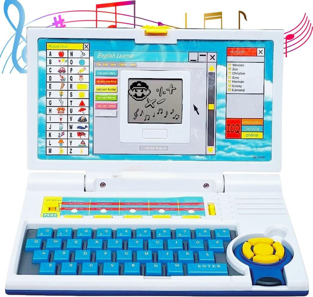 khelozz Laptop 20 Fun Activity Learning | Learn Letter Words Games Mathematics image 1