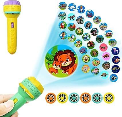 countrylink Kids Mini Story Projector Torch Light with Animal & Cartoon Image Slides-picture-13