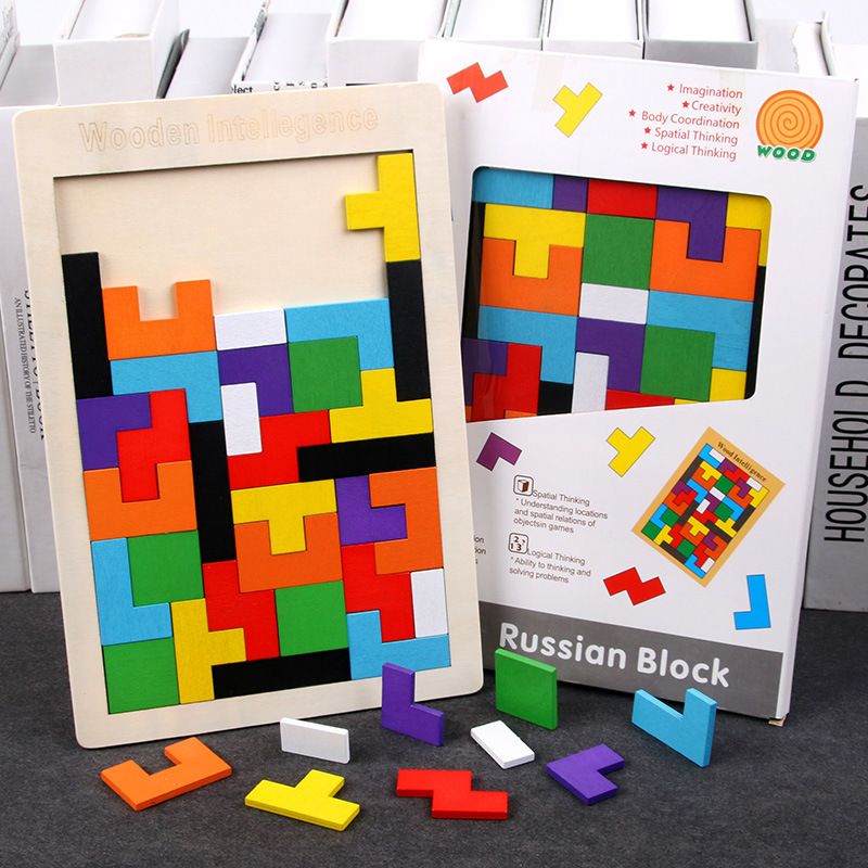 Jigsaw Blocks for Kids & Adults, Educational Intelligence Toy BP15