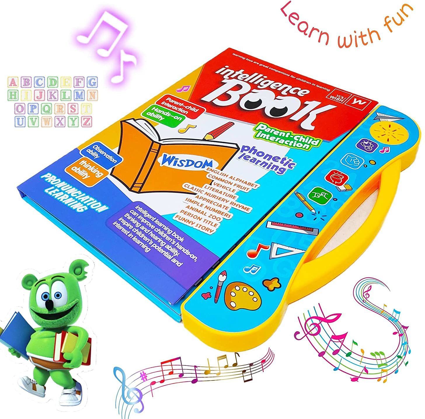 Education Study Book, English Reading Book Intelligent Audio Book for Kids