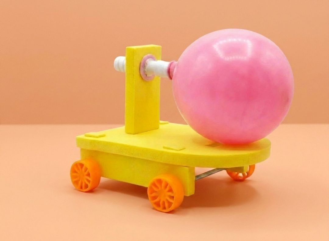 erhindia DIY Balloon Powered Car Science Project Kit School Students STEM Working Model-picture-4