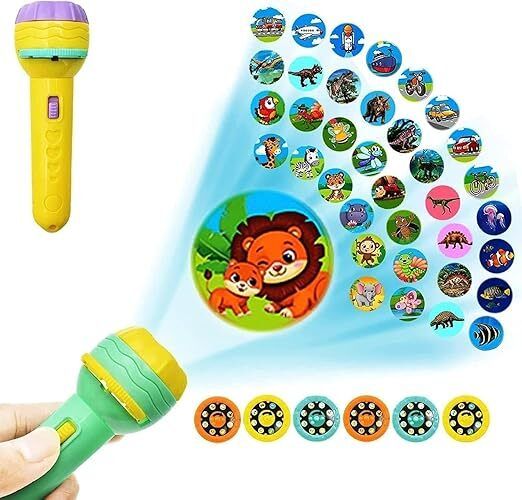Mini Projector Torch Toy with 3 Slides & 24 Patterns for Kids-image-4