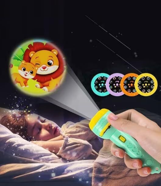 3 Slide 24 Patterns Mini Projector Toy Slide Flashlight Projector Torch for Kids-image-24
