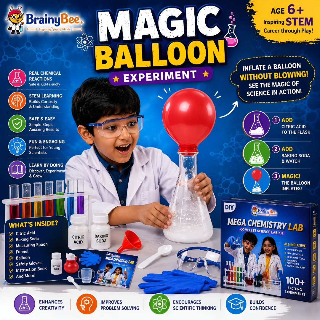 brainybee Chemistry Set for Kids| Science Lab Kit with 100 Experiments-picture-36