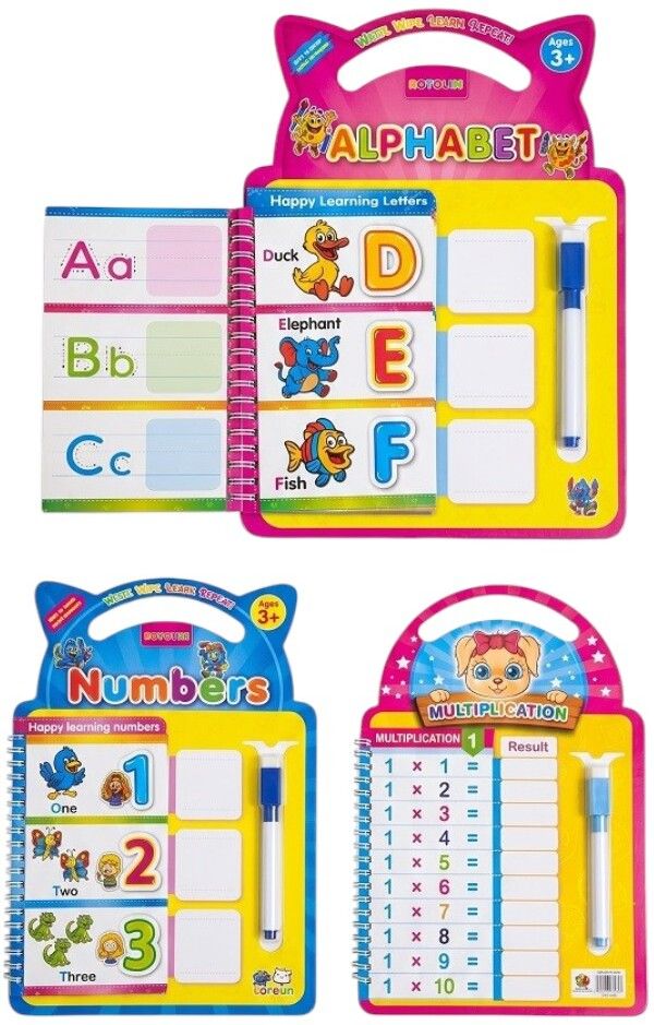 sellrama Write & Wipe Alphabet Learning Book for Kids with Marker | Age 3+-picture-10