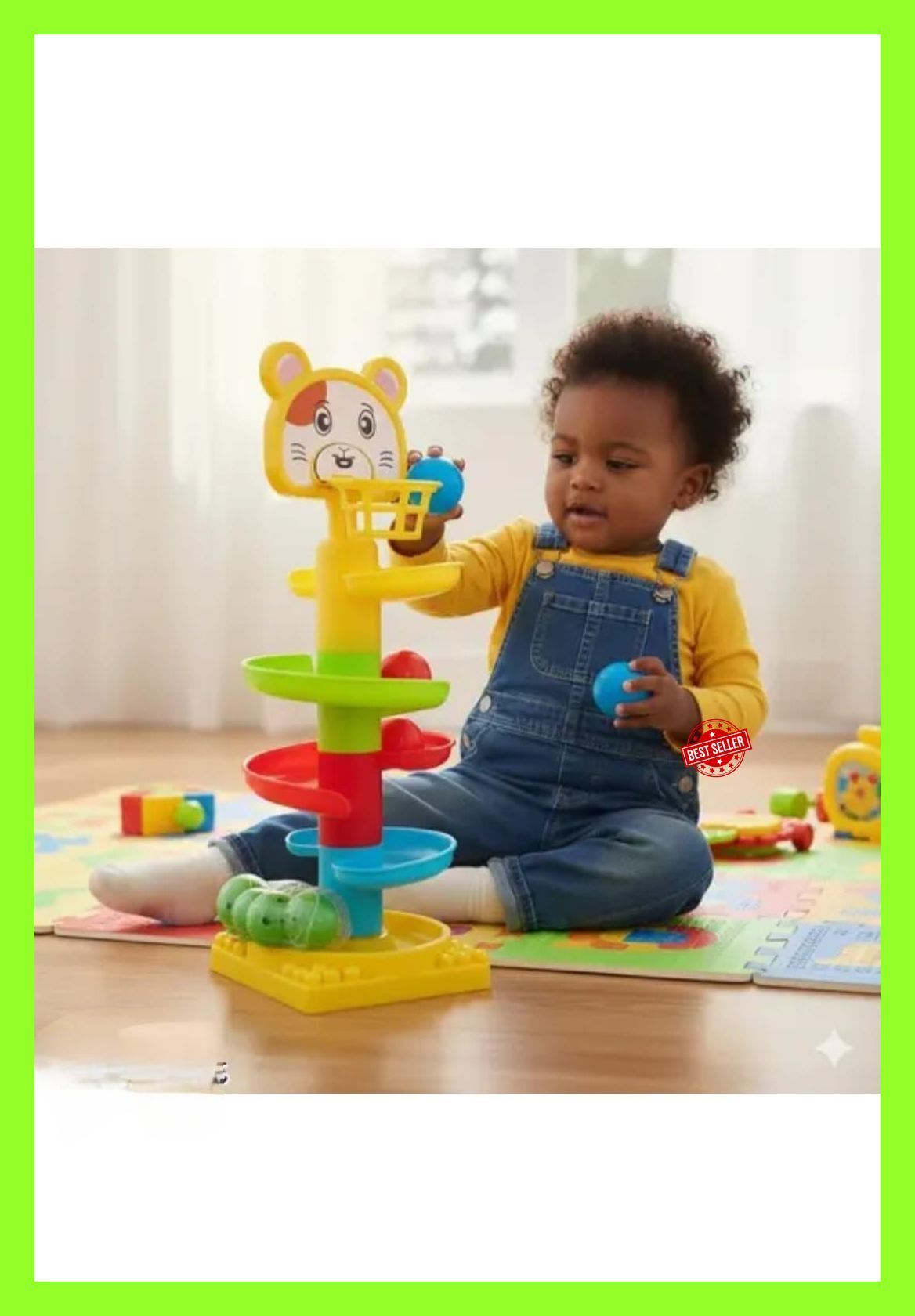 savekarttrader 4 Layer Roll Ball Track Toy for Toddlers-picture-40