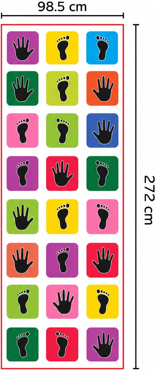 Jumbo Hopscotch Play Mat for Kids | Indoor & Outdoor Game | Activity Floor Mat-image-3