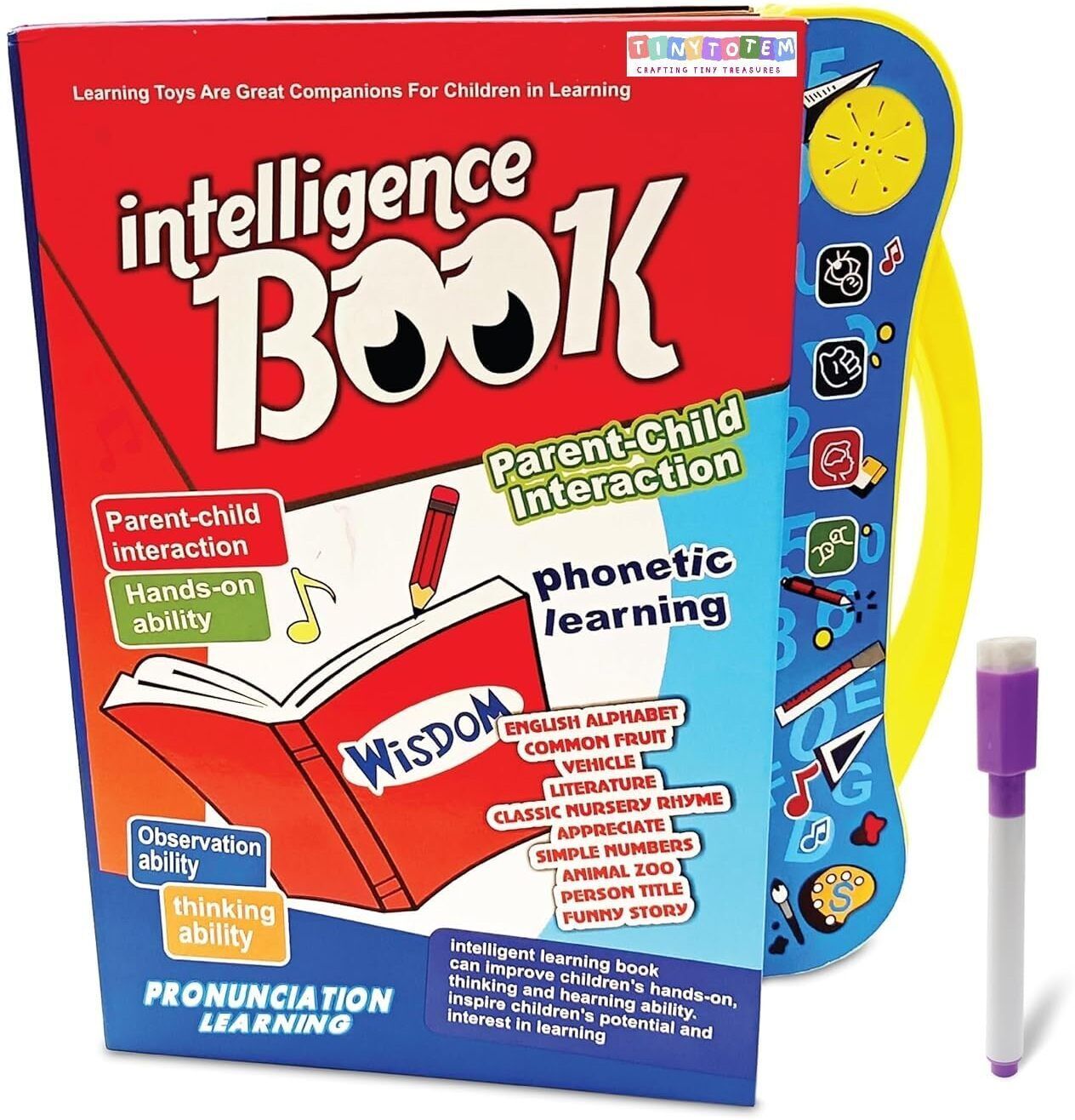 Book English Letters & Words Learning Sound Book, Fun Educational-image-0