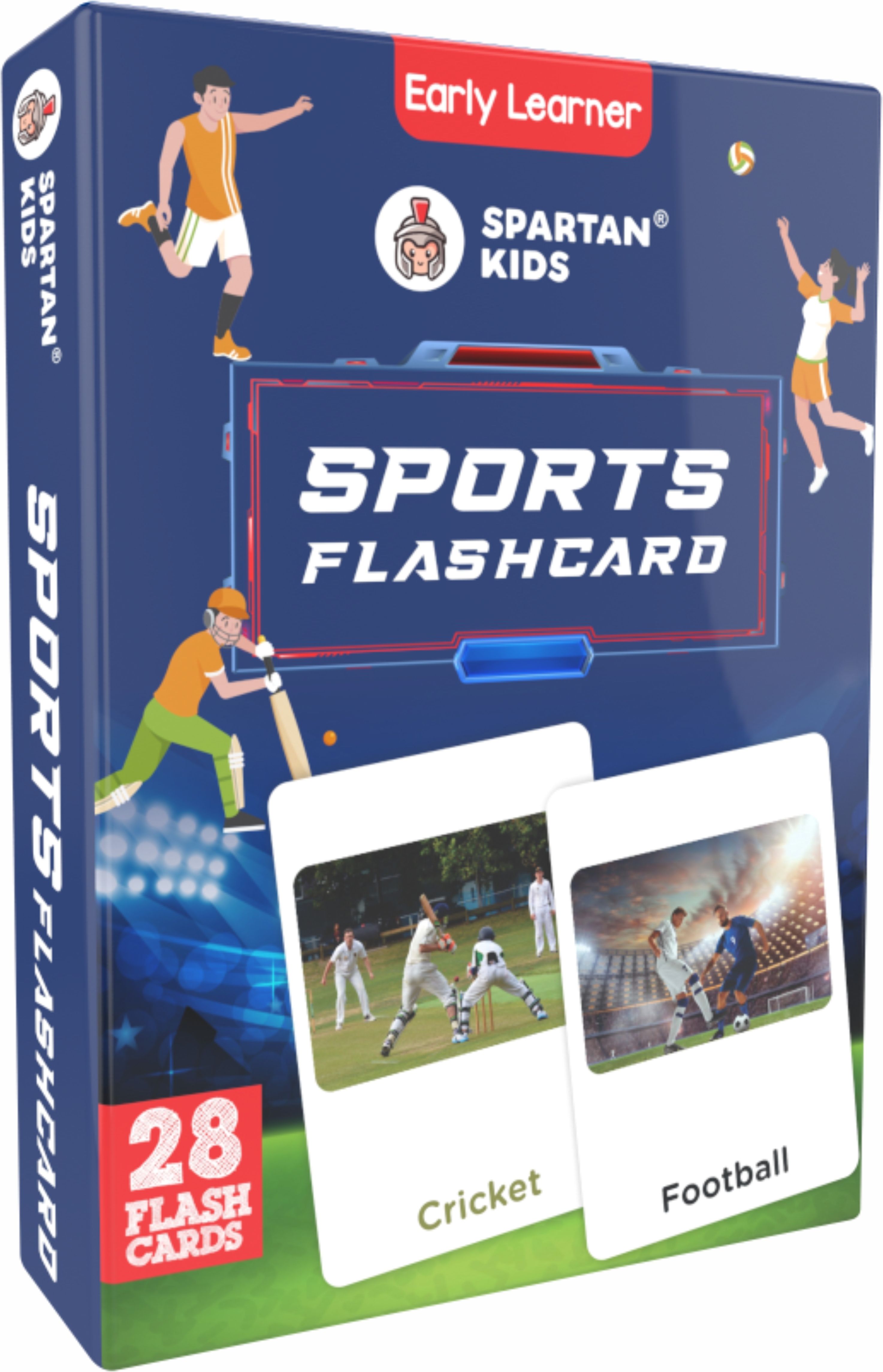 spartan kids Sports Flash Cards | 28 Early Learning Flash Cards for Kids-picture-25
