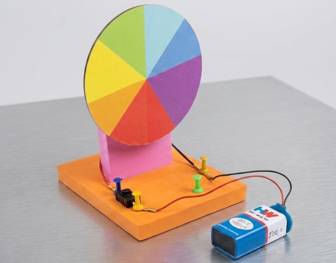 erhindia DIY Newton's Disc Science Working Model Project Experiment School STEM Kit-picture-23