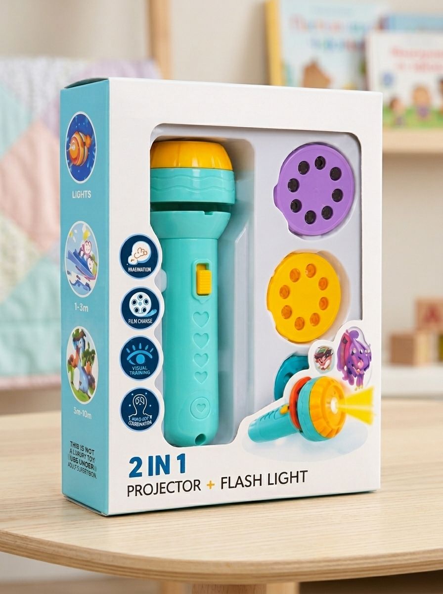 Wild Animal & Dinosaur 2-in-1 Projector Torch Light-image-11