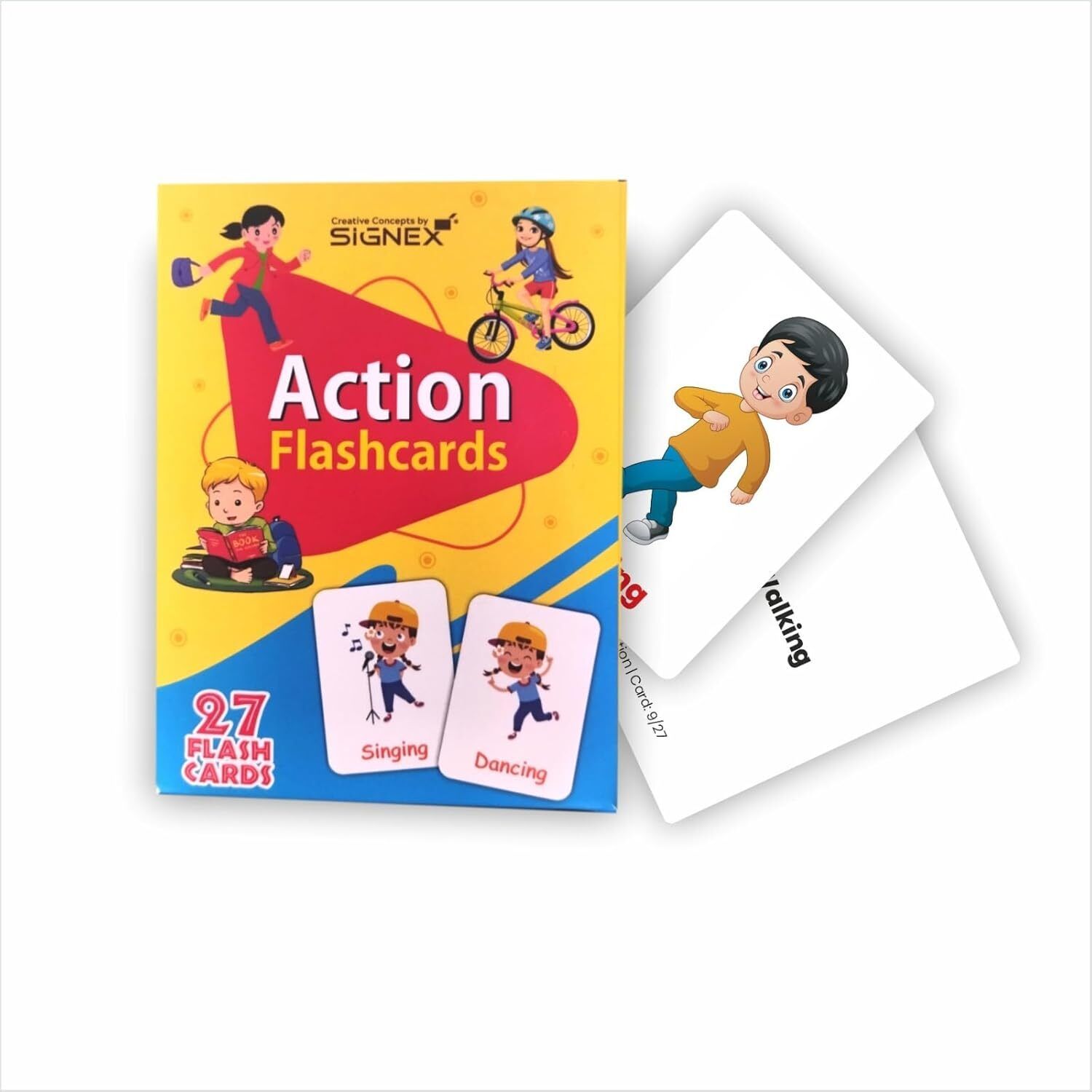 Action Flashcards for Kids – 27 Pcs Action Word Learning Cards-image-40
