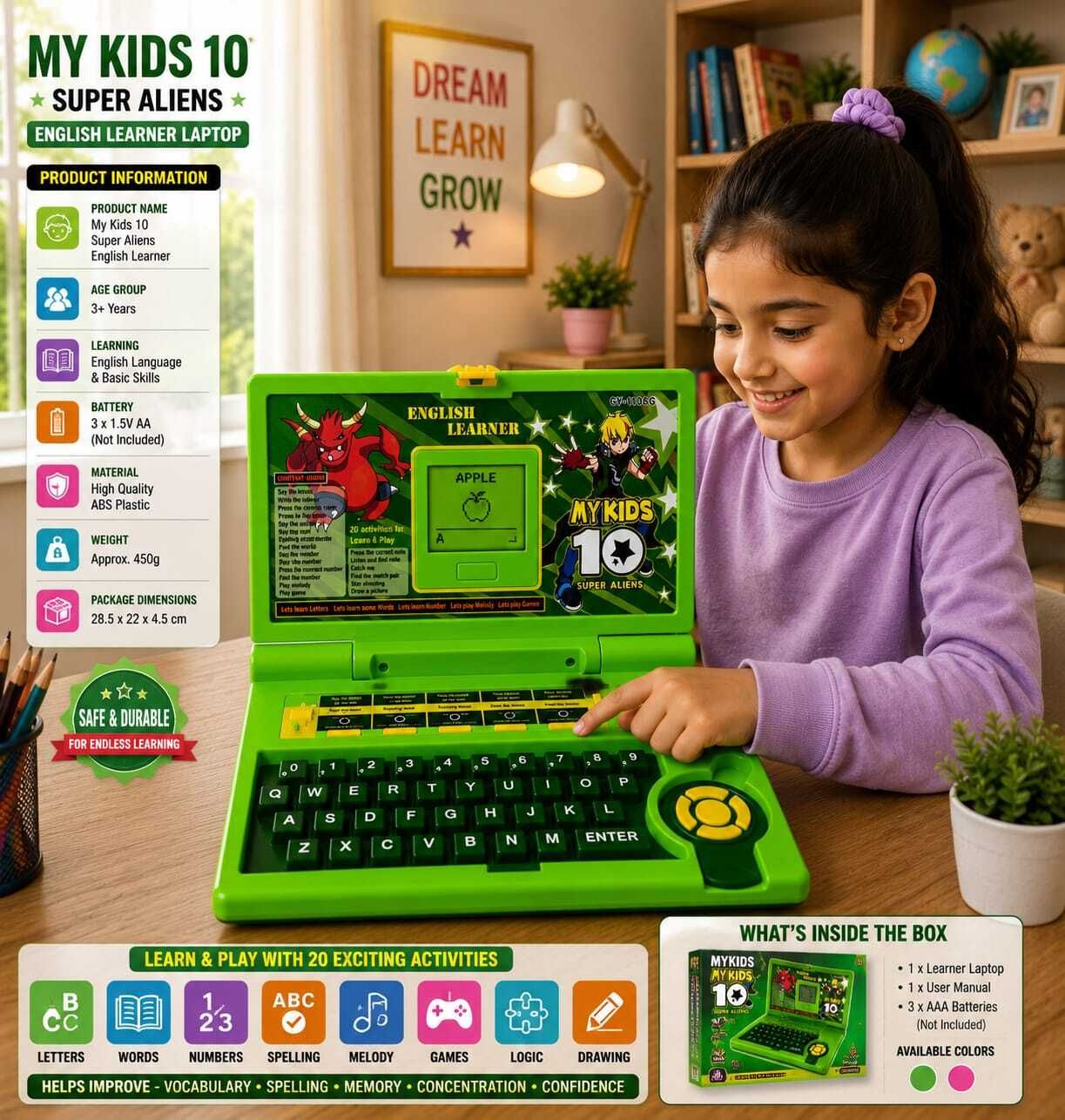 intelligent Learning Activity Alphabet, Letter,(IND*057) Words, Games & Music-picture-36