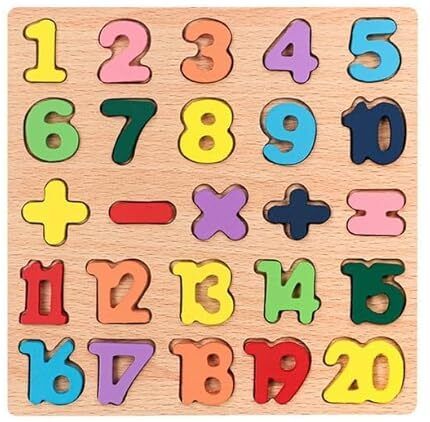 Wooden Numbers Alphabets Letter Educational 123 Learning Puzzles Boards-image-36