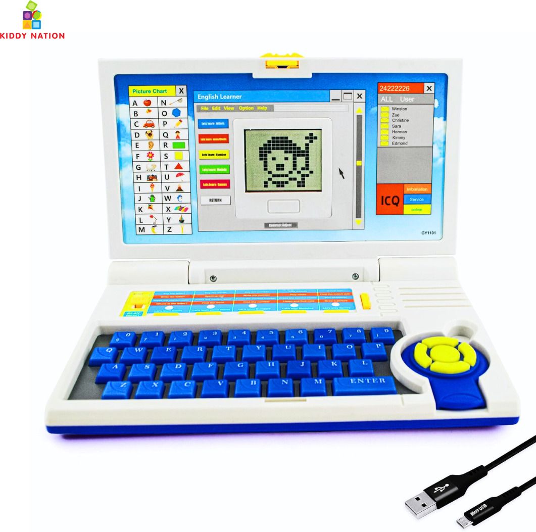 kiddy nation Learner Educational Laptop / Computer Toy for Kids with Display & Music-picture-21
