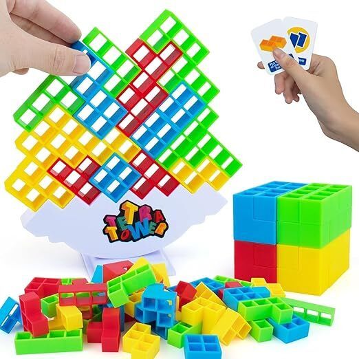 vally Tetra Tower 32 Pcs Building Blocks Stacking Tumbling Balancing Activity Game Toy-picture-14