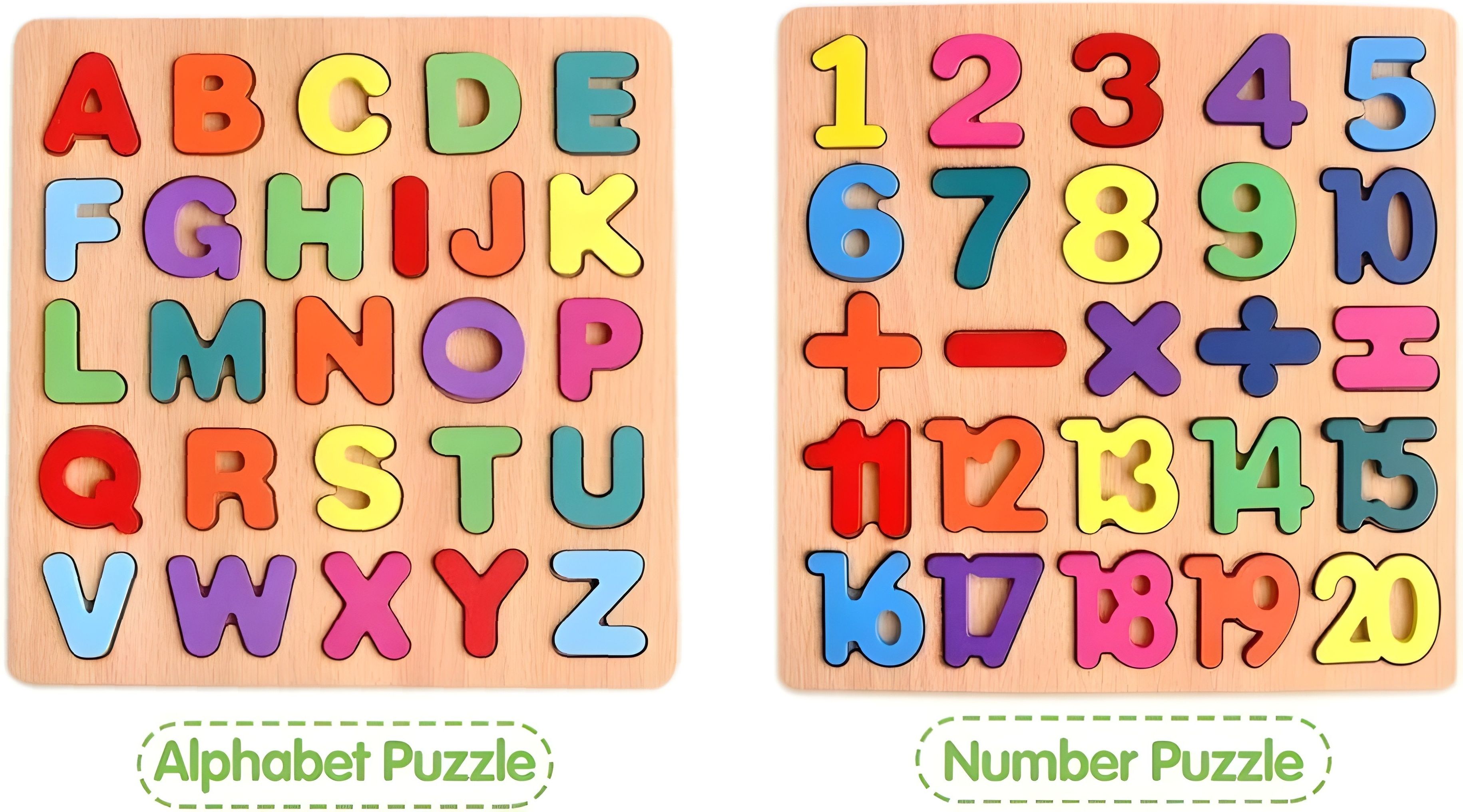 playvance ABC & Numbers Wooden Montessori Play School Puzzle Set for Kids|Learning|Toys-picture-16