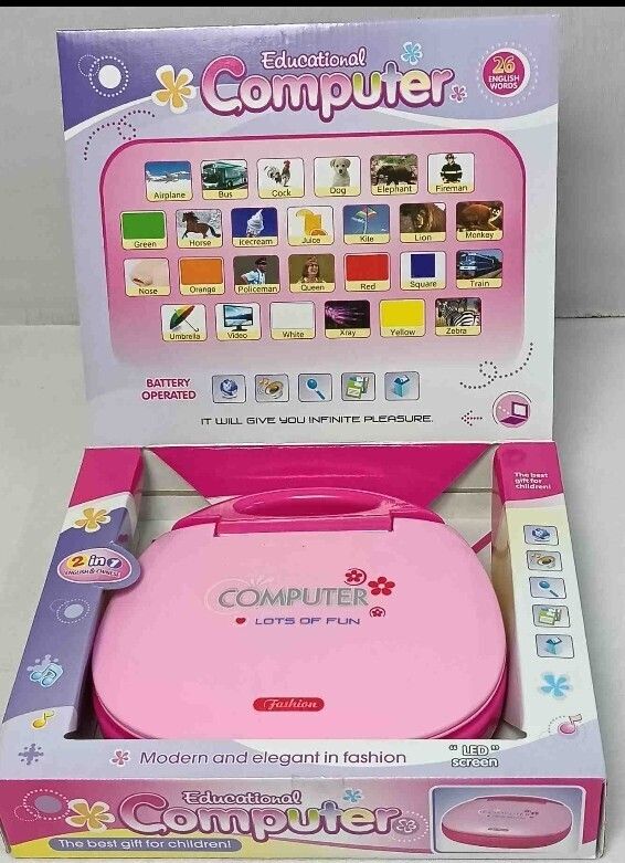 Learning Laptop for Kids with small LED Screen, Learning number and Alphabets-image-7