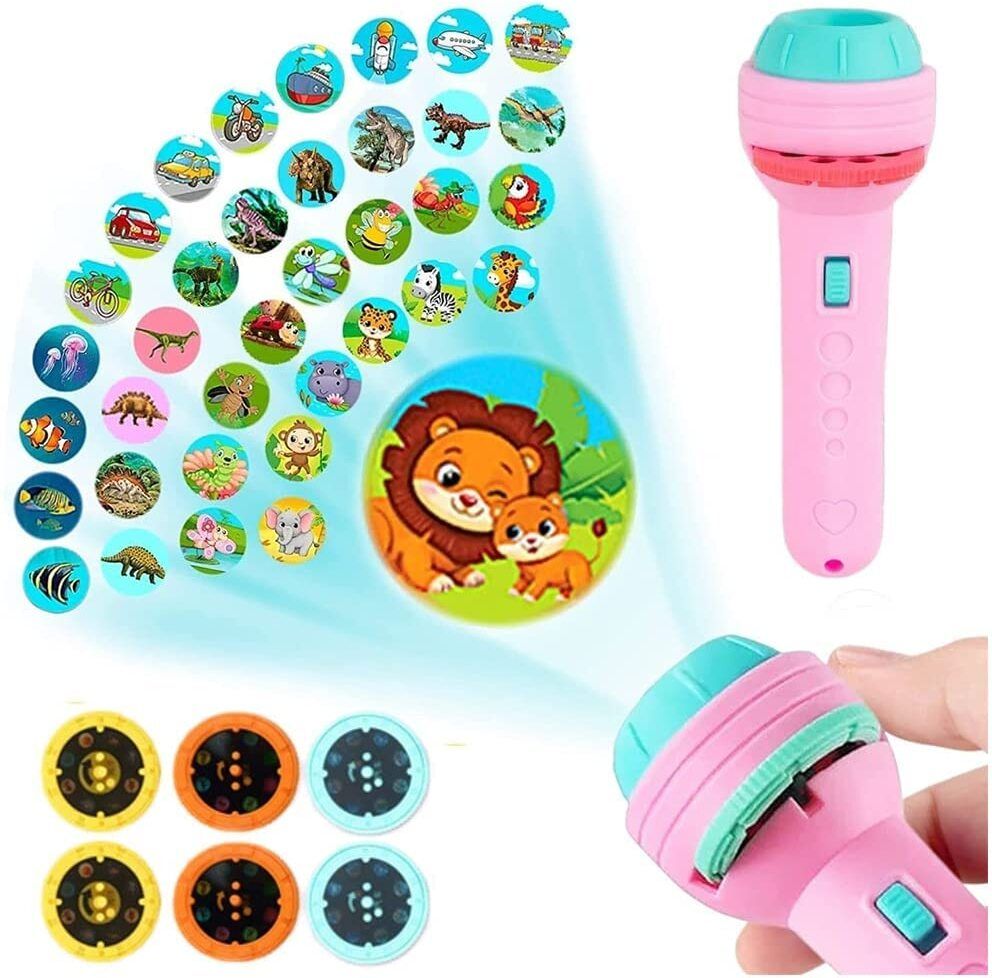 6 Slides 48 Patterns Projector Torch | Projection Light Toy for Kids-image-11