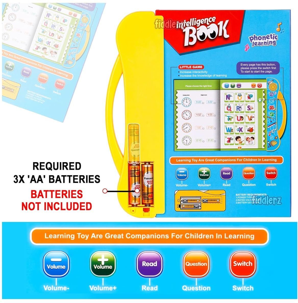 Interactive Intelligent Children Book English Educational Phonetic Learning Book-image-17