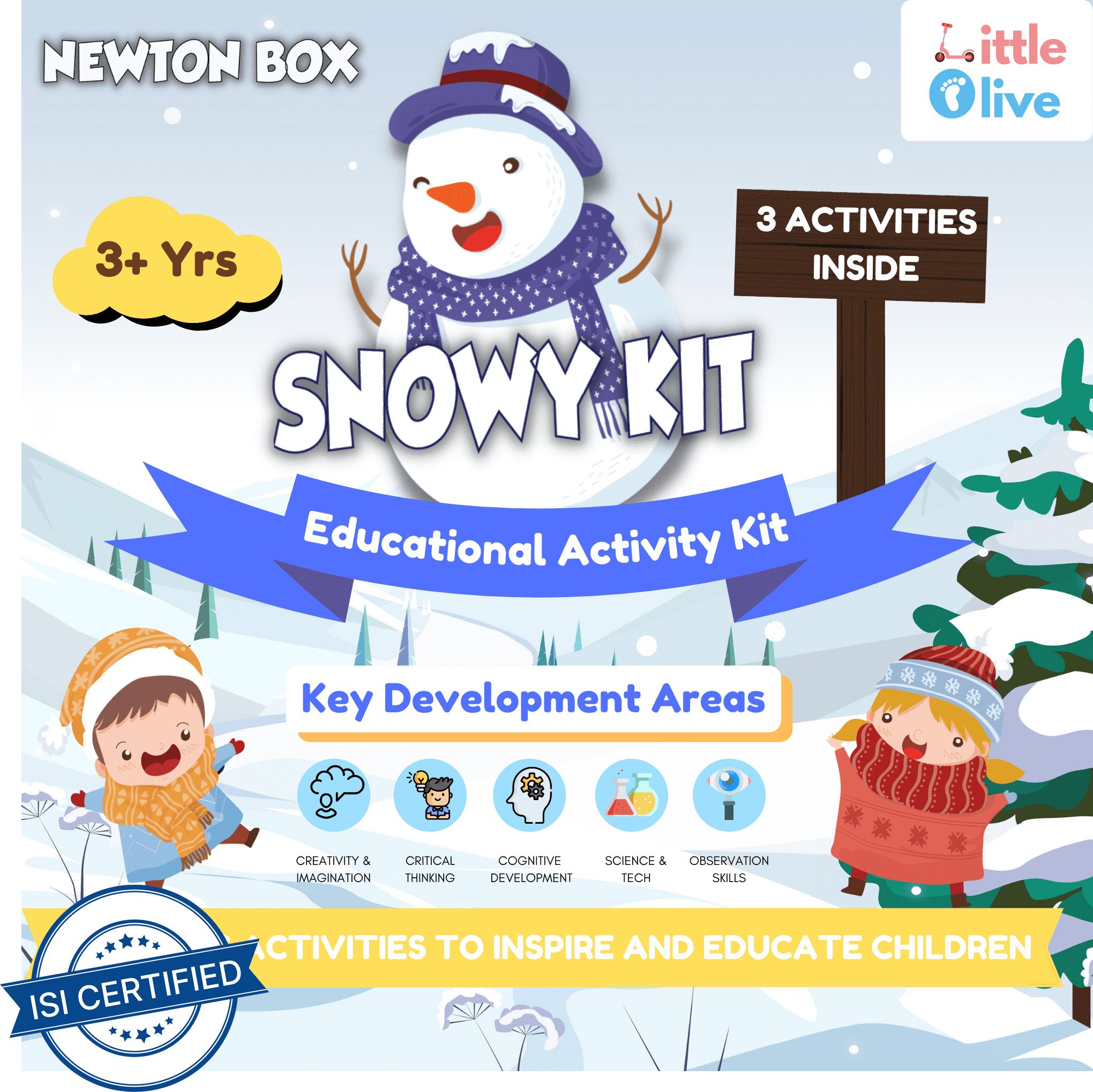 Newton Box Education Gift Box | Make Your Own Magic Snow | Age 3 Years & above
